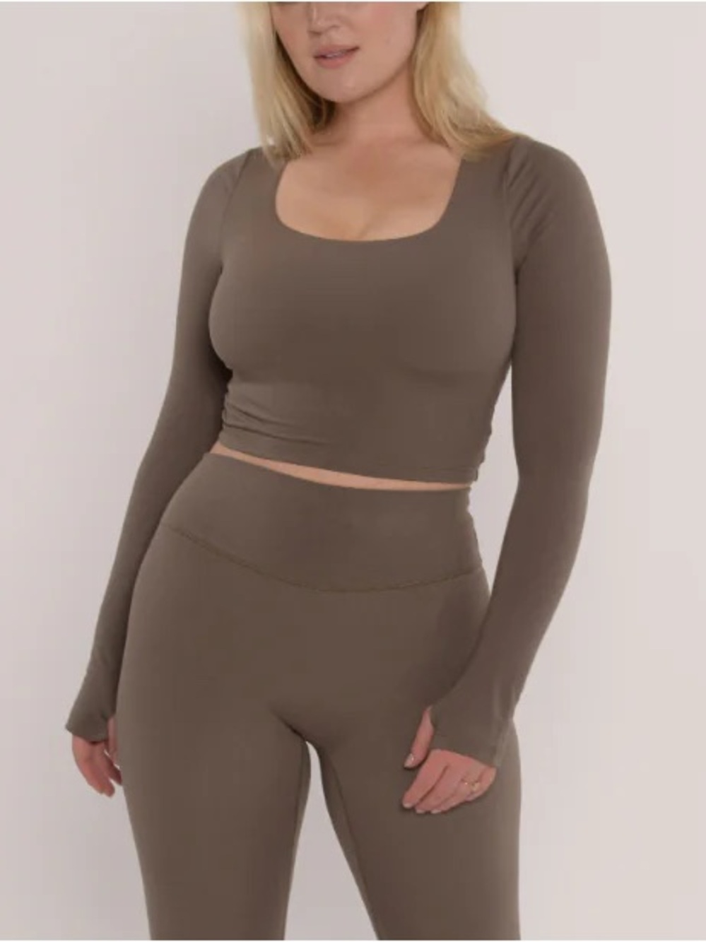 Form Square Long Sleeve in Walnut